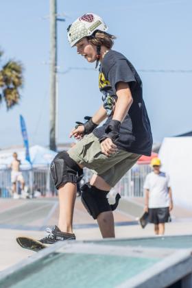 The Gumball 3000 Skate Showcase and equipment giveaway was held June 5 at Poe Pinson Skate Park. Photo by Ashley Chandler/News-Leader