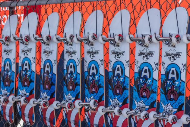The Gumball 3000 Skate Showcase and equipment giveaway was held June 5 at Poe Pinson Skate Park. Photo by Ashley Chandler/News-Leader