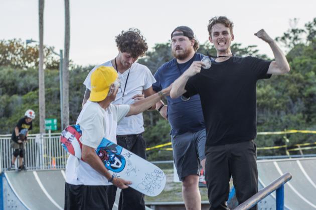 The Gumball 3000 Skate Showcase and equipment giveaway was held June 5 at Poe Pinson Skate Park. Photo by Ashley Chandler/News-Leader