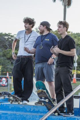 The Gumball 3000 Skate Showcase and equipment giveaway was held June 5 at Poe Pinson Skate Park. Photo by Ashley Chandler/News-Leader