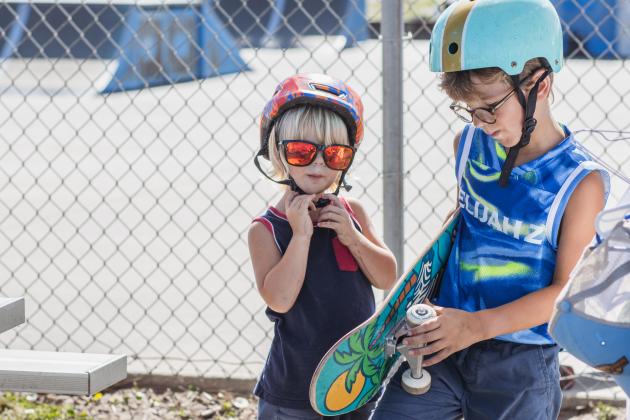 The Gumball 3000 Skate Showcase and equipment giveaway was held June 5 at Poe Pinson Skate Park. Photo by Ashley Chandler/News-Leader