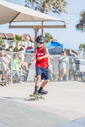 The Gumball 3000 Skate Showcase and equipment giveaway was held June 5 at Poe Pinson Skate Park. Photo by Ashley Chandler/News-Leader