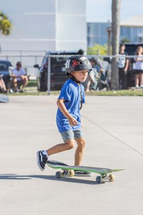 The Gumball 3000 Skate Showcase and equipment giveaway was held June 5 at Poe Pinson Skate Park. Photo by Ashley Chandler/News-Leader