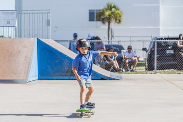 The Gumball 3000 Skate Showcase and equipment giveaway was held June 5 at Poe Pinson Skate Park. Photo by Ashley Chandler/News-Leader