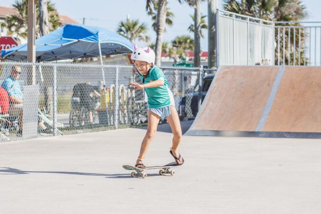 The Gumball 3000 Skate Showcase and equipment giveaway was held June 5 at Poe Pinson Skate Park. Photo by Ashley Chandler/News-Leader