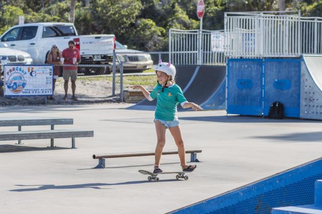 The Gumball 3000 Skate Showcase and equipment giveaway was held June 5 at Poe Pinson Skate Park. Photo by Ashley Chandler/News-Leader