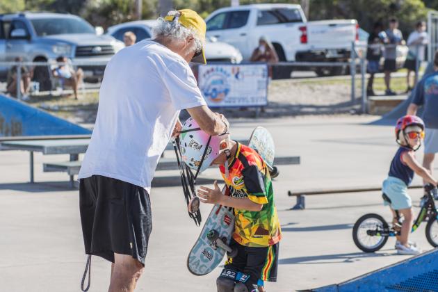 The Gumball 3000 Skate Showcase and equipment giveaway was held June 5 at Poe Pinson Skate Park. Photo by Ashley Chandler/News-Leader
