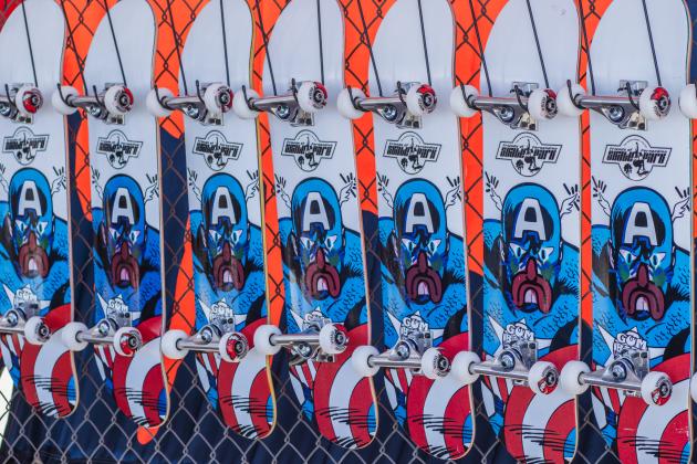 The Gumball 3000 Skate Showcase and equipment giveaway was held June 5 at Poe Pinson Skate Park. Photo by Ashley Chandler/News-Leader