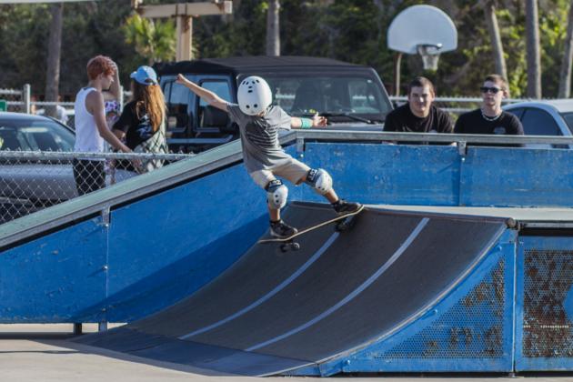 The Gumball 3000 Skate Showcase and equipment giveaway was held June 5 at Poe Pinson Skate Park. Photo by Ashley Chandler/News-Leader