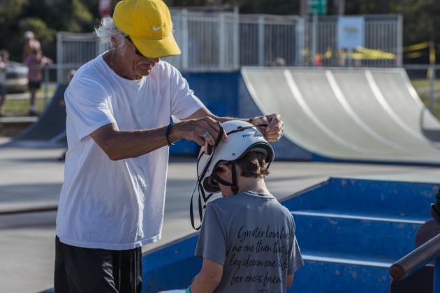 The Gumball 3000 Skate Showcase and equipment giveaway was held June 5 at Poe Pinson Skate Park. Photo by Ashley Chandler/News-Leader