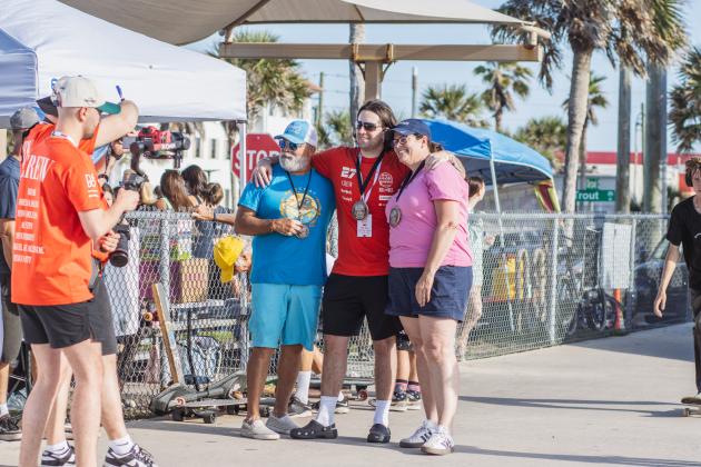 The Gumball 3000 rolls through Main Beach Park. Photo by Ashley Chandler/News-Leader