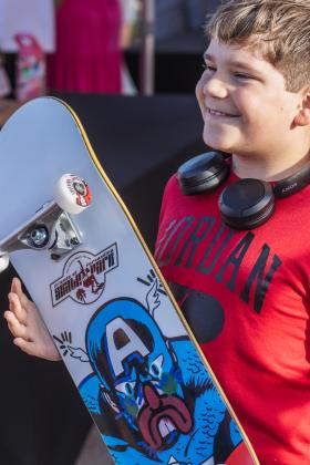 The Gumball 3000 Skate Showcase and equipment giveaway was held June 5 at Poe Pinson Skate Park. Photo by Ashley Chandler/News-Leader