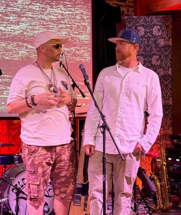 Supreme of the Wu-Tang Clan, left, and Brian Bowen of the Southern Edge Collective. Submitted photo