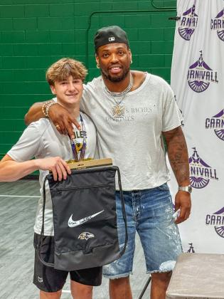 Baltimore Ravens running back and Yulee High School Graduate Derrick Henry returned to Yulee on June 13 for the Two All Community Day. Photo by Nick Blank/News-Leader