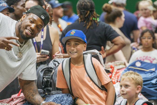 Baltimore Ravens running back and Yulee High School Graduate Derrick Henry returned to Yulee on June 13 for the Two All Community Day. Photo by Nick Blank/News-Leader