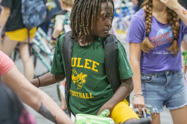 Baltimore Ravens running back and Yulee High School Graduate Derrick Henry returned to Yulee on June 13 for the Two All Community Day. Photo by Nick Blank/News-Leader