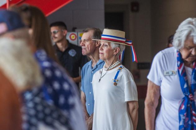 The Amelia Island Chapter of the National Society of the Daughters of the American Revolution, Inc. (DAR) held an annual flag retirement ceremony June 13. Photo by Ashley Chandler/News-Leader