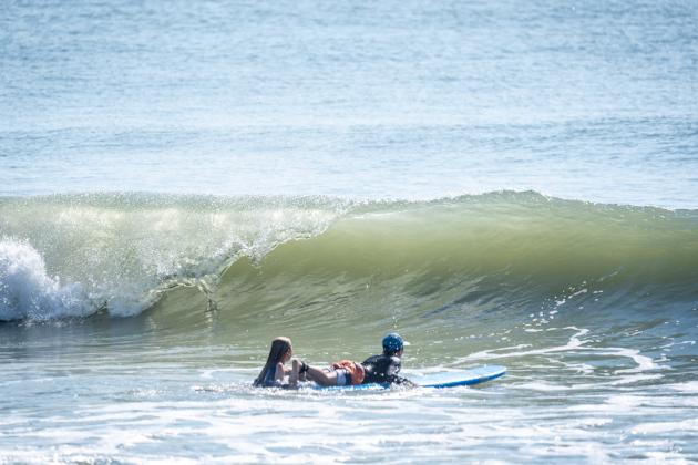 Local youth take part in the Amelia Island Surf Co. summer surf camp.  Photo by Brian Bowen