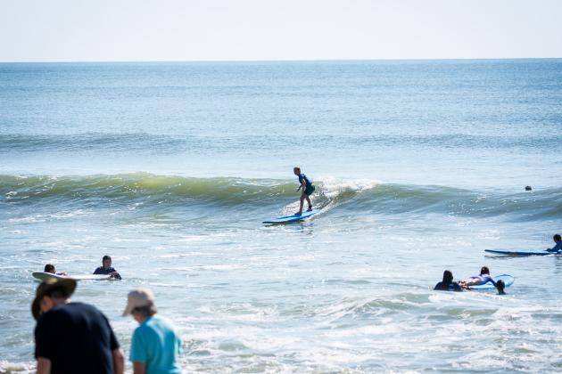 Local youth take part in the Amelia Island Surf Co. summer surf camp.  Photo by Brian Bowen