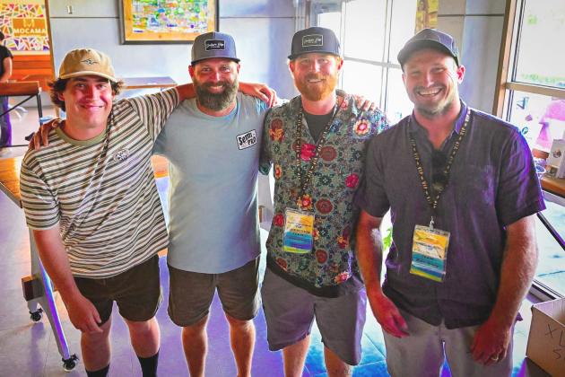 From left, Ryan Mack, Scott Kellogg, Brian Bowen and Ben Gravy at the festival in 2025. Submitted photo