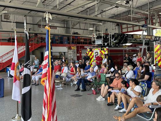 The Amelia Island Chapter of the National Society of the Daughters of the American Revolution, Inc. (DAR) held an annual flag retirement ceremony June 13. Submitted photo