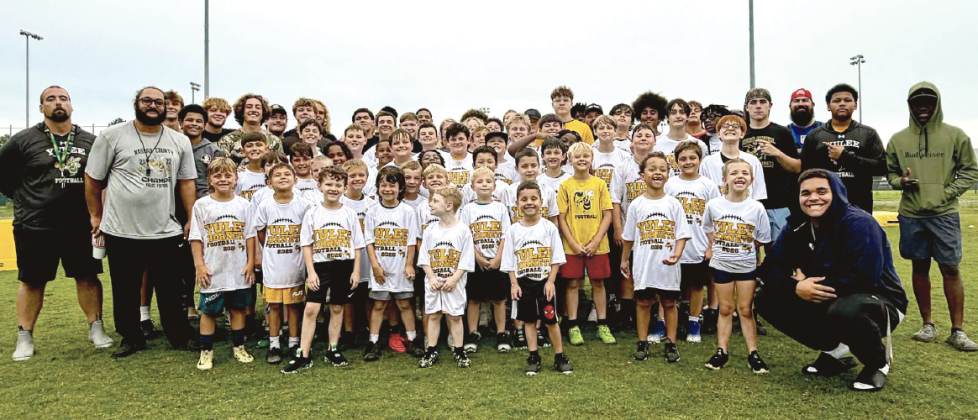 Yulee High had more than 50 attendees for its football camp last week. Submitted photo