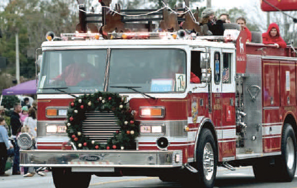 Beaufort the firetruck, which is used by Community Stewards of Yulee, Inc., to spread Christmas cheer and support other community events needs a new engine. Submitted photo
