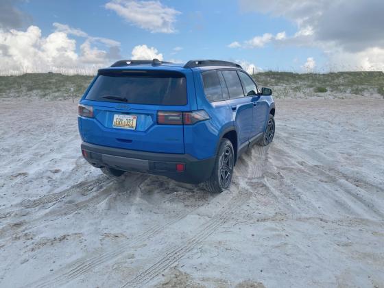 Most Jeeps are right at home on the beach. Brian Douglas