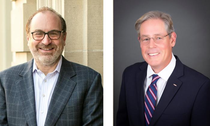 Douglas Greene, left, and A.M. "Hupp" Huppmann. Both are vying for the District Two Commissioner Seat, along with Laura Dotson.