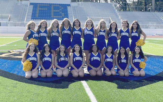 The Fernandina Beach High School Varsity Cheer squad. Photo courtesy of FBHS Cheer