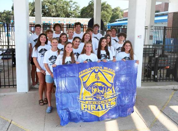 The 2026 Fernandina Beach High School swim team. photo courtesy of Pirates Swim