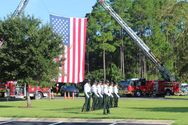 Nassau County Sheriff's Office Honor Guard during the ceremony. 