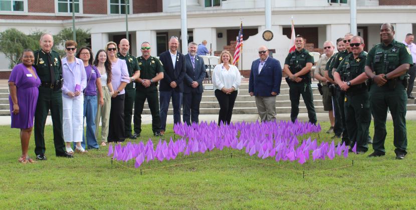 Nassau County hosted a Domestic Violence Awareness Month ceremony on Oct. 2 at the Robert M. Foster Justice Center in Yulee. 
