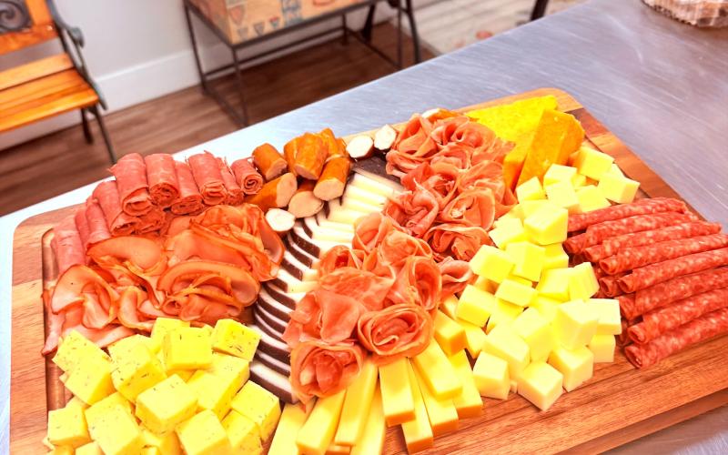 Charcuterie board created by Europa Delicatessen with specialty meats and cheeses available at the store.  Submitted photo 