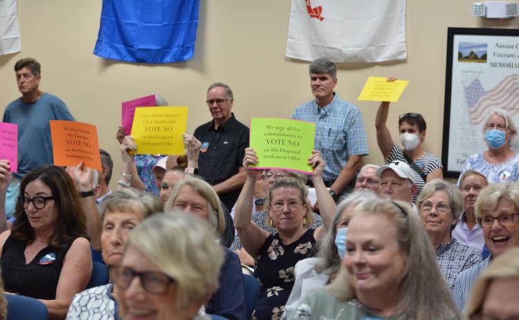 Hundreds of concerned residents descended on Monday night’s Nassau County Board of County Commissioner meeting to fight 11 proposed high-rise condos on the south end of Amelia Island by Riverstone Properties.