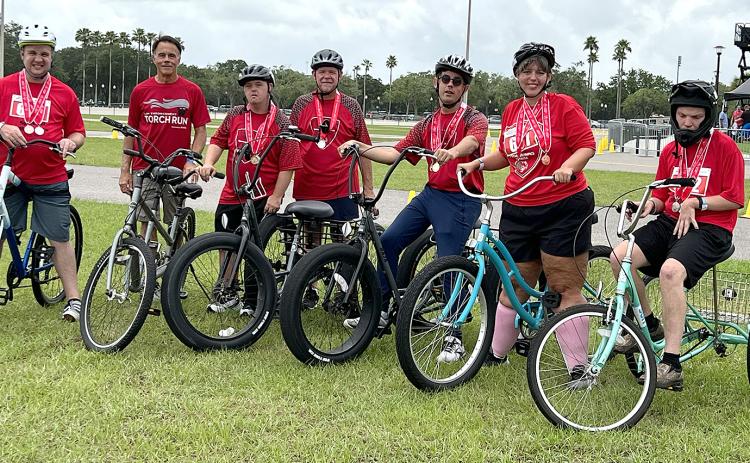 Pictured are, from left, Geoffrey Brauda, Kirk Mitchell, Zachary Sculthorpe, Glenn Sculthorpe, Kristopher Mitchell, Stephanie Willaford and Isaac Youmans.