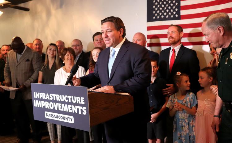 Gov. Ron DeSantis visits Callahan on Monday to present the town with a $4 million grant to fund the extension of the town’s water lines to the Crawford Diamond Industrial Park.