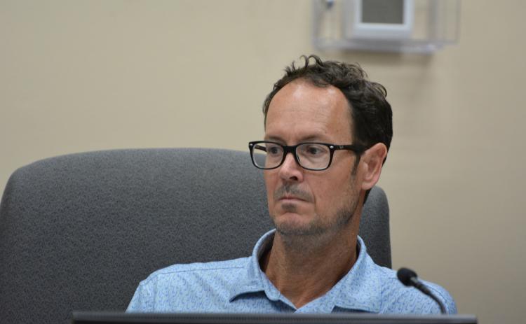 Chris Hill, a member of the Conservation Land Acquisition and Management, advocated for an alternative ranking system before presenting a list to county commissioners. Photo by Marissa Mahoney.