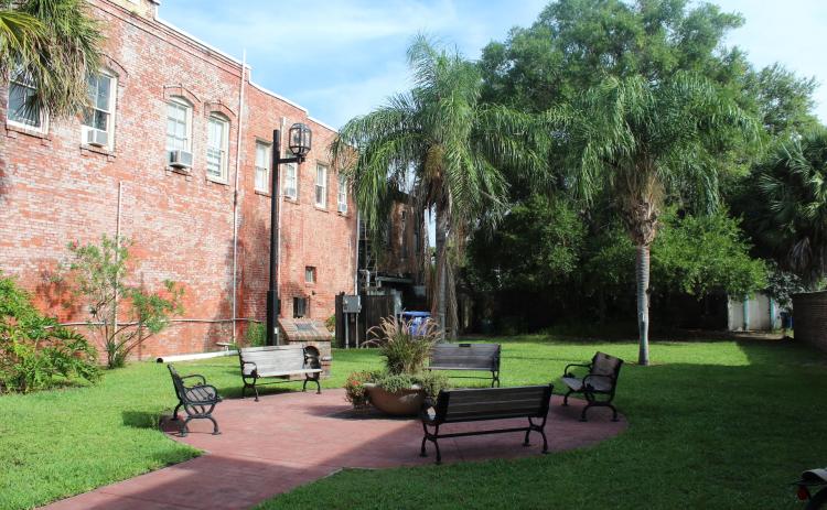 The “pocket park” on Centre Street is officially named the Jean Ribault Park, dedicated in 2012 to honor the 450th anniversary of the arrival of Jean Ribault, a French Naval officer. Julia Roberts/News-Leader