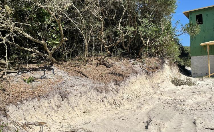 A photograph of the construction site’s current state was provided by City of Fernandina Beach Mayor Mike Lednovich.