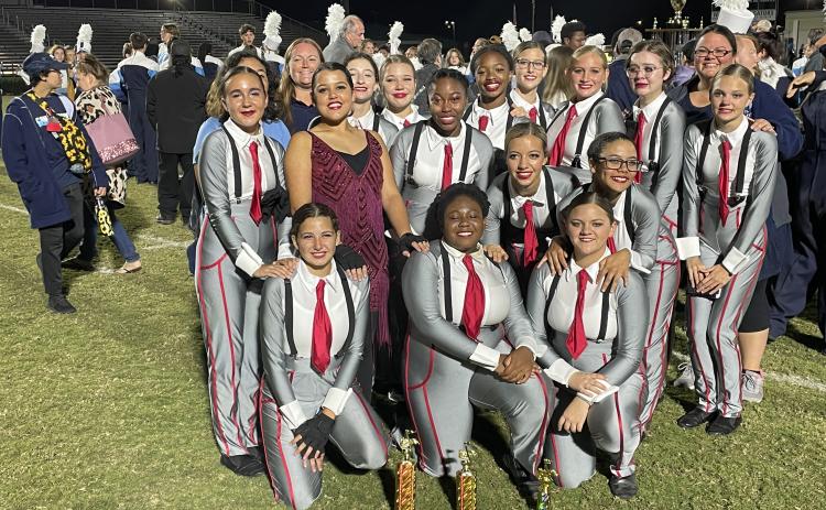 The Camden County High School Marching Band was named Grand Champions of the Okefenokee Sound of Gold Marching Competition. Submitted photo.
