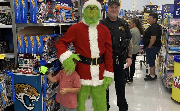 Fernandina Beach Police Department's annual event Shop with Cops, 2022.