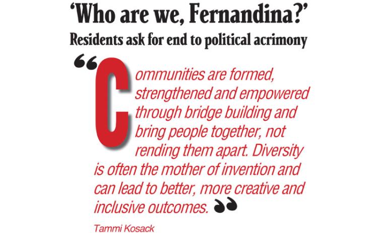 ‘Who are we, Fernandina?’ Residents ask for end to political acrimony