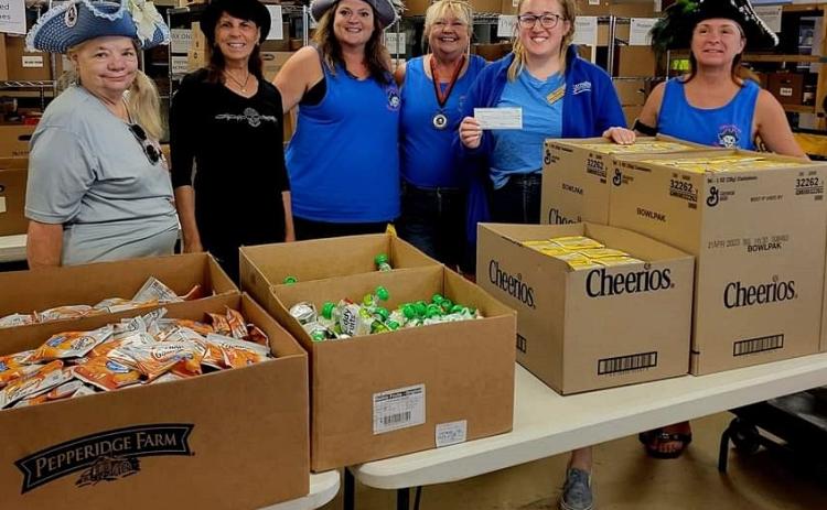From left, "Luna Sea", "Lashes", "Sea-Kay McGee", "The Lady Judith", Nutrition Services Manager for Barnabas - Casey Hemphill, and "Jewels of the Island". Submitted photo.