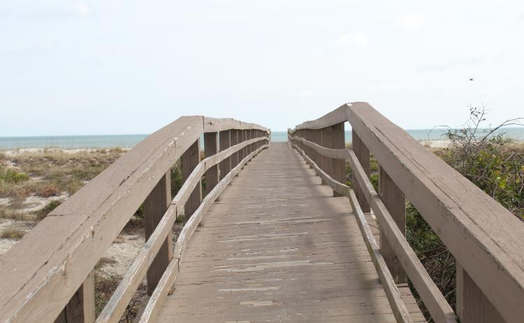 This beach walkover on South Fletcher Avenue is one of more than 40 built and maintained by the city of Fernandina Beach, which cost hundreds of thousands of dollars to construct and maintain. City Commissioner Darron Ayscue said he has reached out to the Nassau County Board of County Commissioners to ask that money from the Municipal Services Taxing Unit, designed to pay for beach renourishment efforts, could be used to help maintain the walkovers.