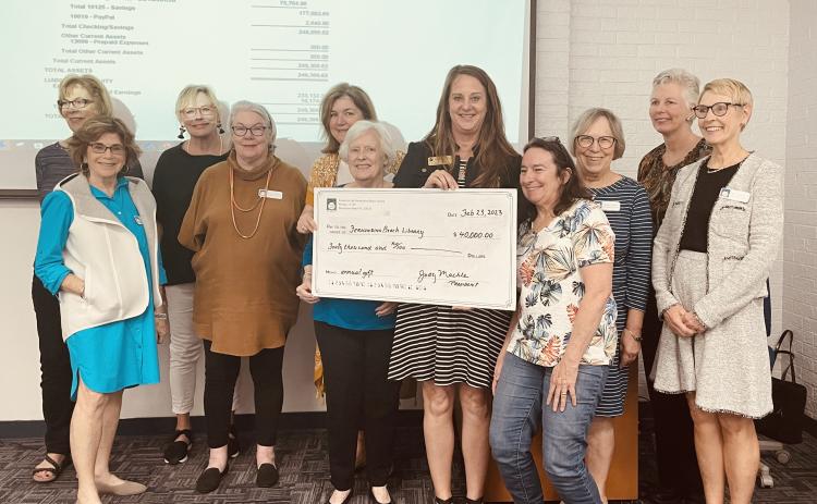 Library receives program funds from Friends. Submitted photo