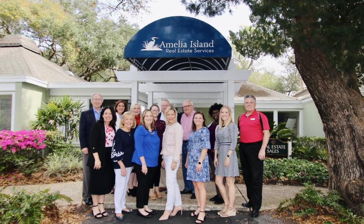 Pictured are, from left, Danny Leeper (broker) with the realtors who have been with AIRS since the beginning — William Lorick, Lou Simmons and John Crawford.  Photo by Crystal Jozsa