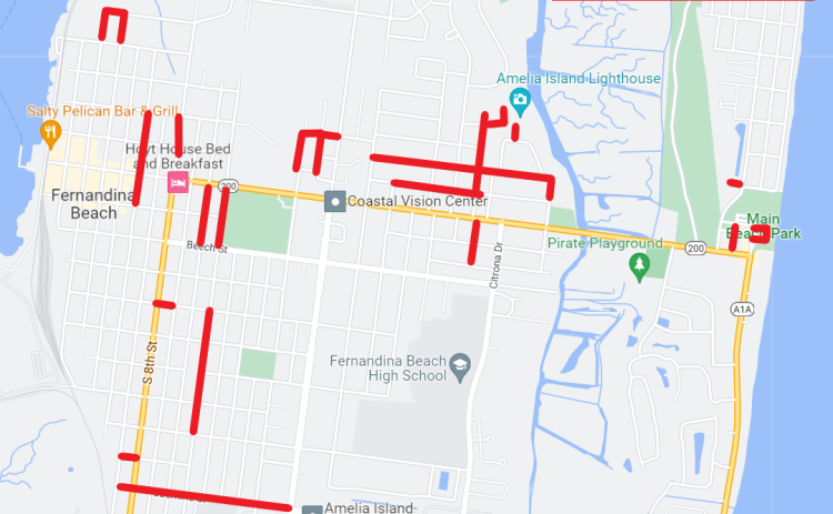 City street resurfacing project map. Submitted photo