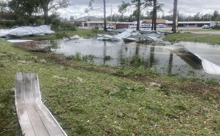 Taylor County sustained flooding and other widespread damage in Hurricane Idalia. Photo by Mike Exline/News Service of Florida