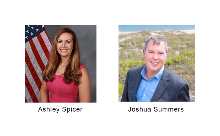 Nassau County’s newest Planning and Zoning Board member Ashley Spicer (left) and Omni Resort Manager and now AITDC member Joshua Summers. Submitted photos